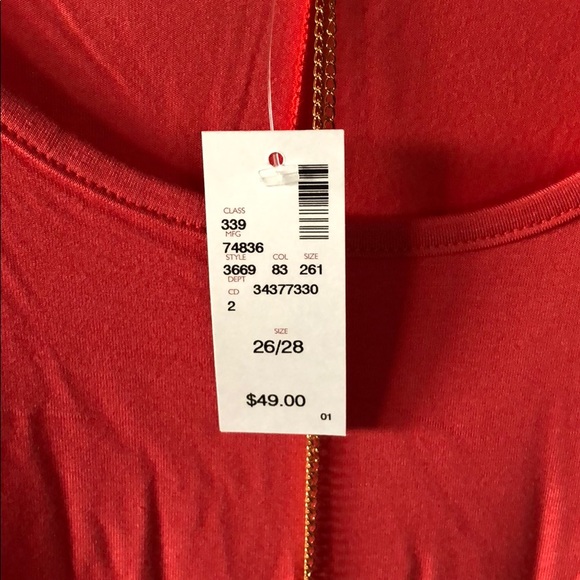 SLIT SLEEVE NECKLACE TOP from Avenue size 26/28 - Picture 4 of 4